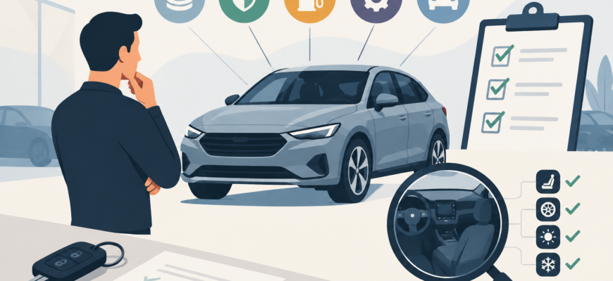 Как выбрать новый автомобиль: ключевые критерии перед покупкой и проверка комплектации